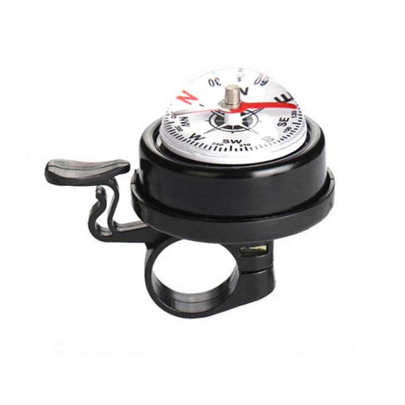 1 Uds timbre de bicicleta de aleación de aluminio timbre de timbre alarma de sonido bicicleta de montaña timbre de coche brújula tipo campana accesorios de equipo de equitación