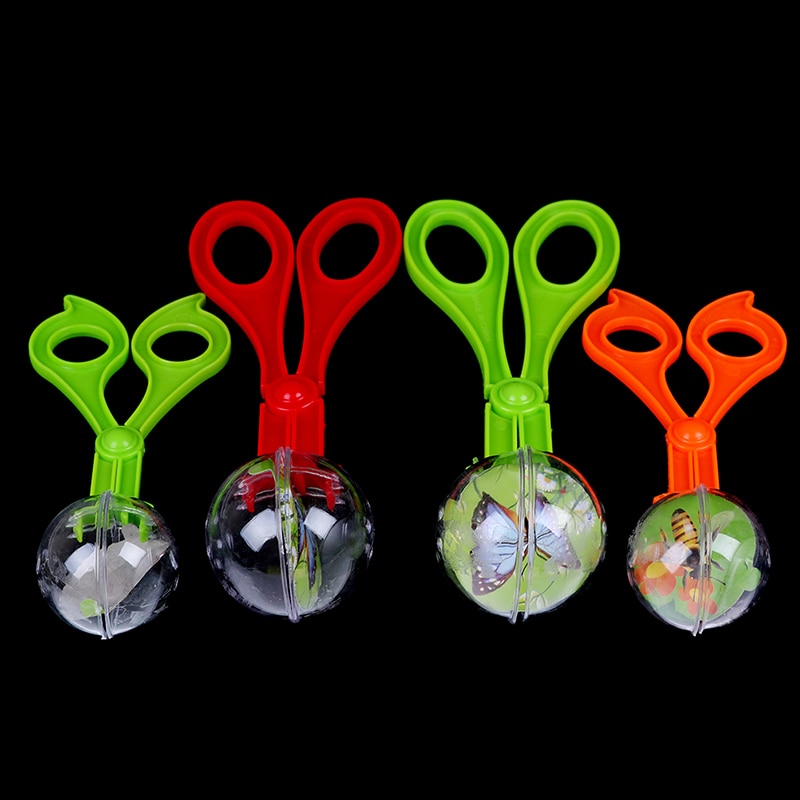 Cute Nature Exploration Toy Kit for Kids Children School Plant Insect Biology Study Tool Set Plastic Scissor Clamp Tweezers