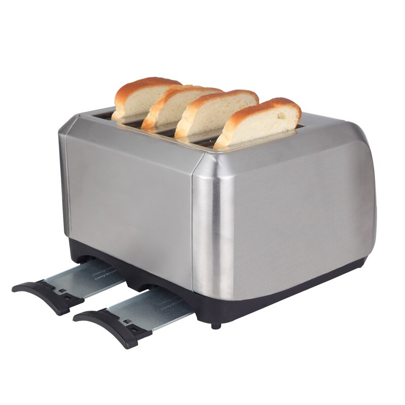 Commercial Toaster 4pcs LED display toasters oven baking kitchen appliances breakfast bread sandwich maker fast safety