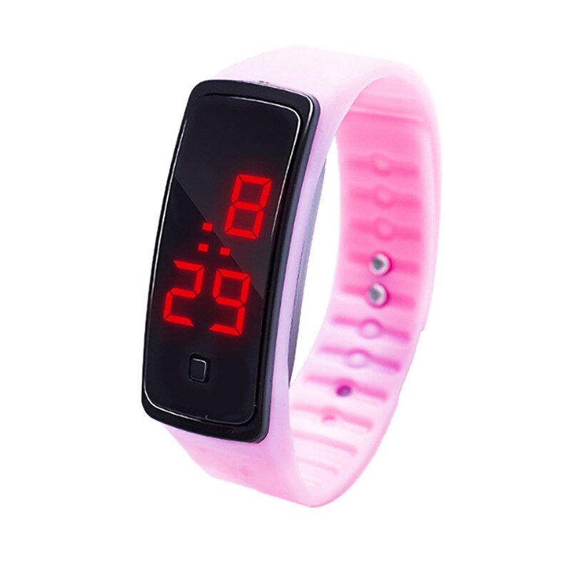 Mens Frauen Uhr LED Digital Anzeige Sport lässig Luxus Schwarz Armbinde Uhr freundlicher Studenten Kieselsäure Gel Uhr D9