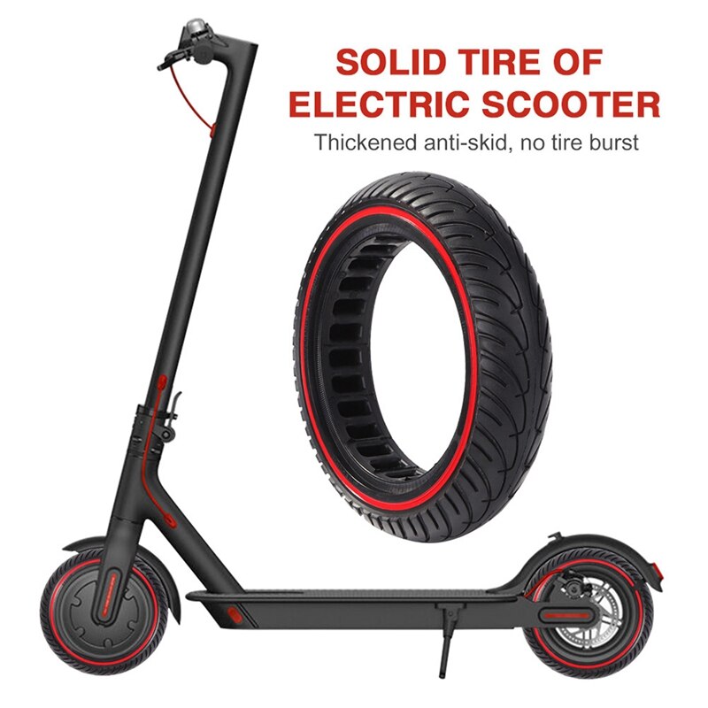 Electric scooter honeycomb solid tires damping anti-skid scooter hollow vacuum tires parts for  m365 per