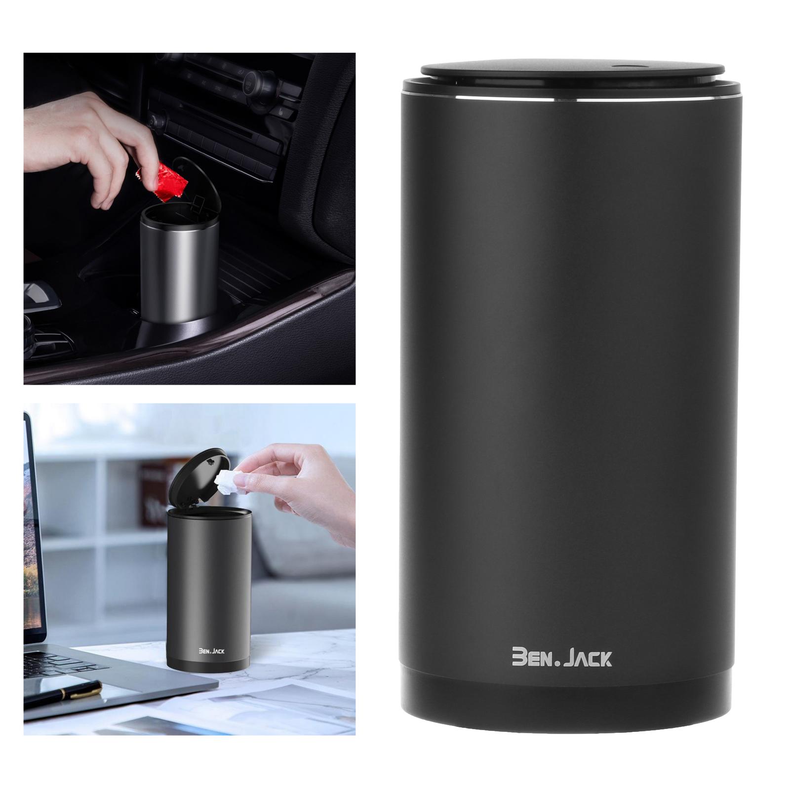 Car Trash Can Portable Garbage Bin Waste Basket Bin Rubbish Bin Black