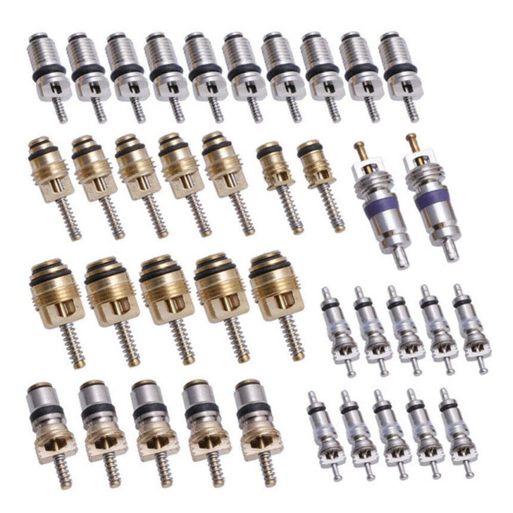 Assortiment de noyaux de Valve pour climatisation de voiture, 102 pièces, A/C, R134a, Kit d'outils pratiques pour retirer le noyau de Valve, Kit Tubeless valv
