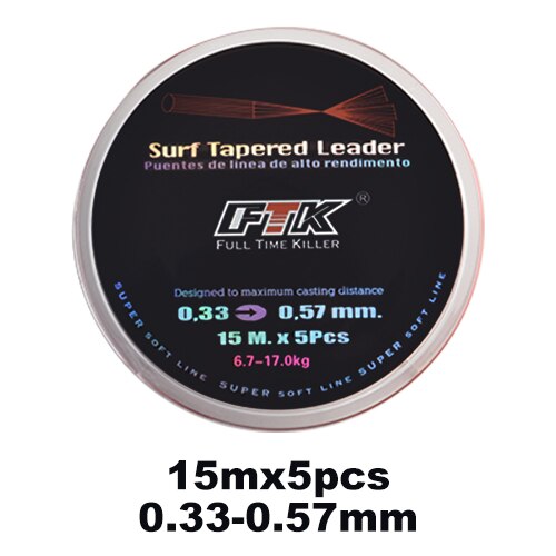 Ftk 110M Focal Surf Vislijn Mainline Sinking Super Sterke Op Karper Zeewater Zoetwaterp: 0.33 15-5pcs
