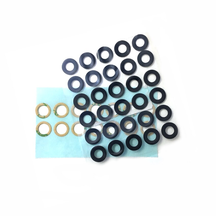 Lente de Cristal de cámara 50 Uds para iphone 6 6S 7 7 Plus 8 8 Plus X XR XS Max 11 Pro cámara trasera Bcak cubierta de cristal con adhesivo