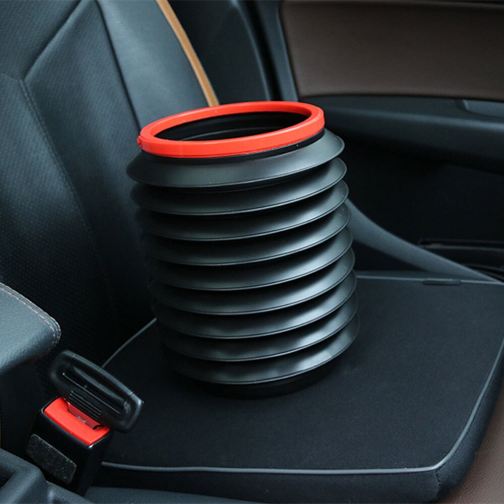 Car Folding barrel Trash Can for Ford Mustang Ranger Figo KA Territory FLEX Transit Super Duty Atlas F-150 F250 F350 F450