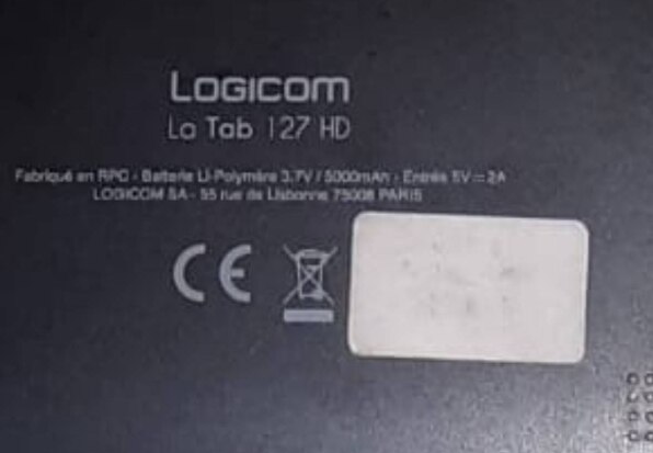 Nowy 10.1 Cal ekran dotykowy dla tabletu Logicom la tab 127 HD dzieci Tab pojemnościowy czujnik dotykowy Panel Tab części szkło Digitizer