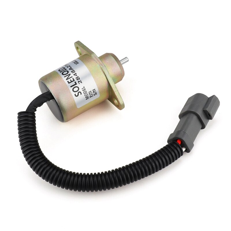 Cat 246 Skid Steer Fuel Shutoff Stop Shut Off Solenoid for Perkins 2848A278