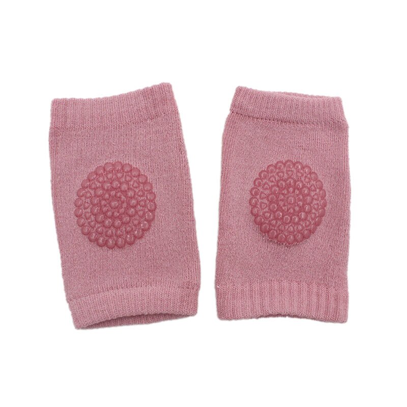 Baby tøj tilbehør baby kravle skridsikre hold varme knæ jetting beskyttende dækning småbørns sokker baby benopvarmere: Lyserød