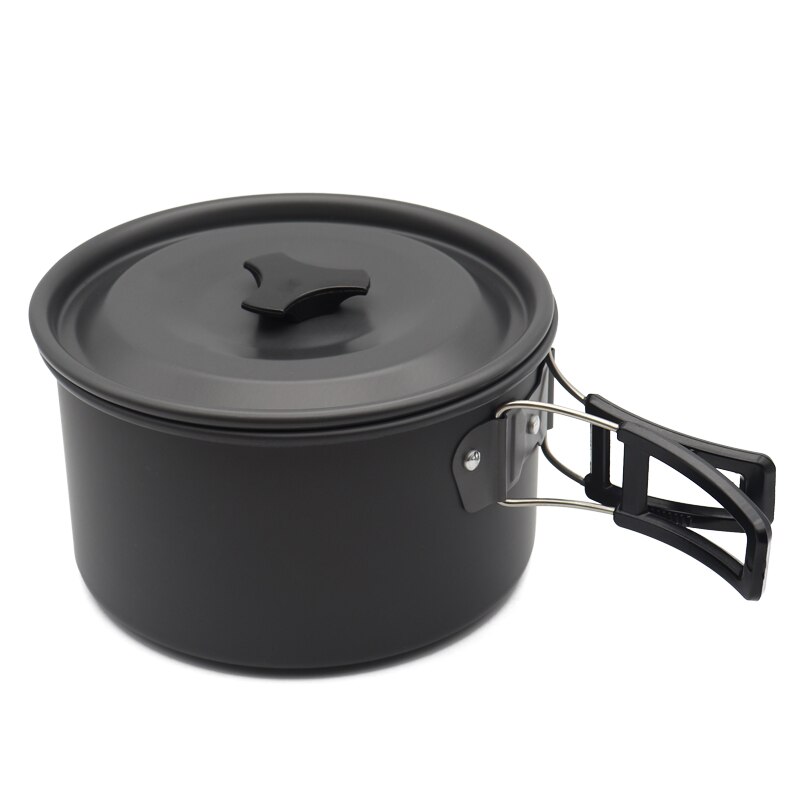 Dikker Hard Aluminium Camping Kookpan Met Deksel Outdoor Non-stick Opknoping Pot Huis Keuken Grote Capaciteit Kookgerei: 03