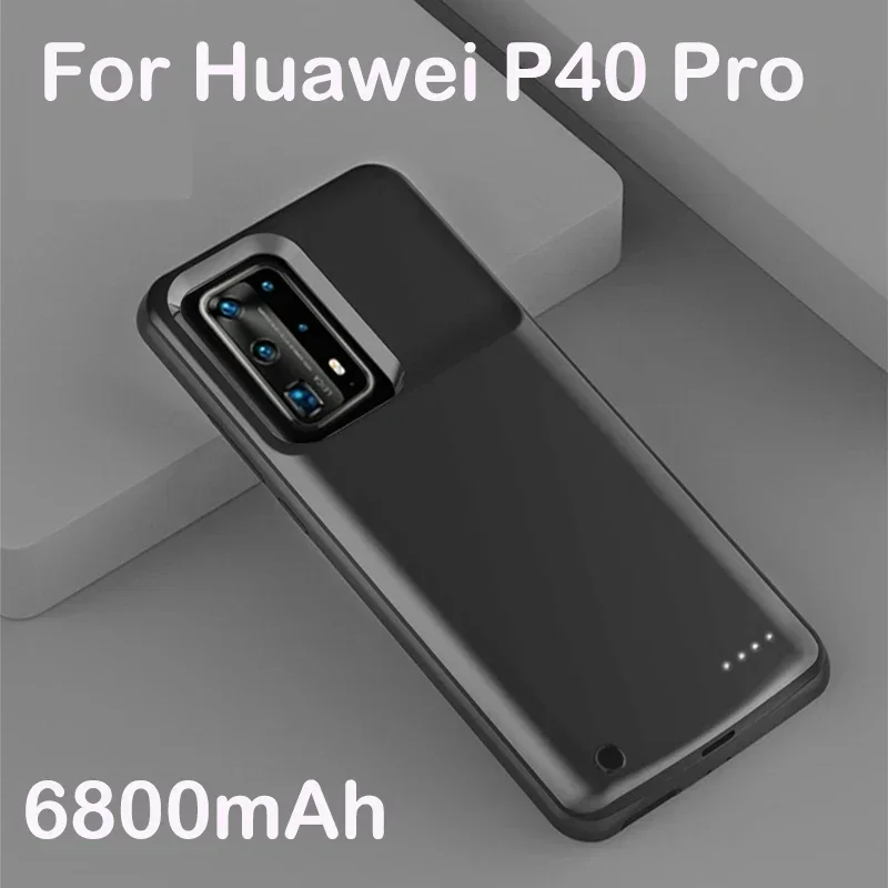 Custodia per caricabatteria di Backup esterna da 6800mAh per custodia per batteria Huawei P30 Pro P40 Pro per custodia per caricabatterie per banca di alimentazione Huawei P40 P30: Army Green