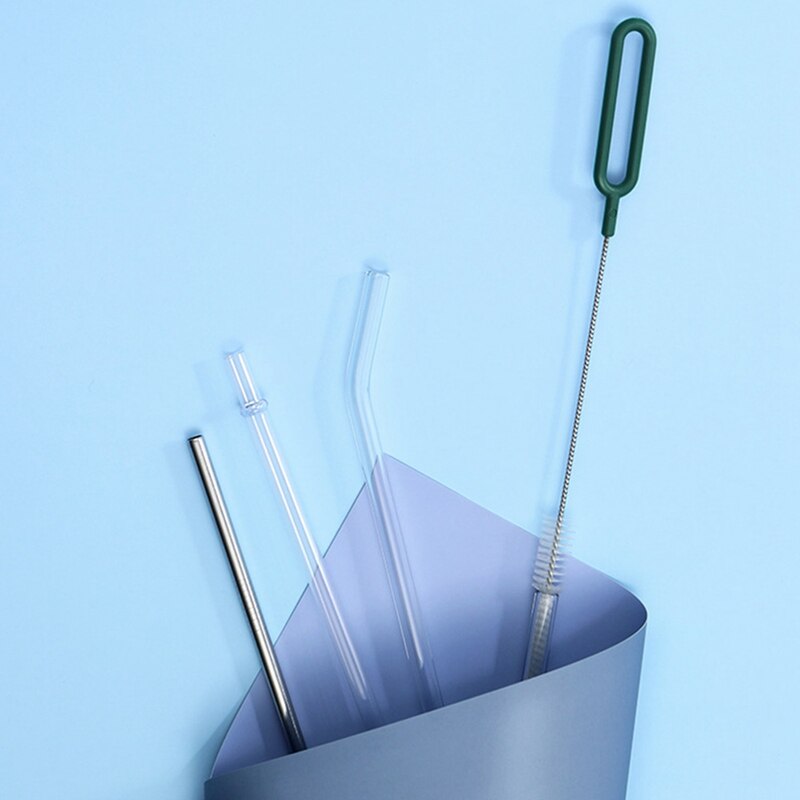 Cepillos para biberón reutilizables, cepillos limpiador de paja, acero lavado pajita, cepillos de limpieza, cepillos