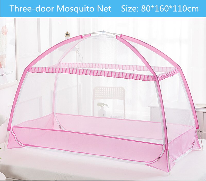 Moustiquaire Portable | Lit de bébé pliable, dessin animé, soutien-bas, tentes de berceau, moustiquaires pour enfants de moins de 10 ans: fense 80x160x110cm