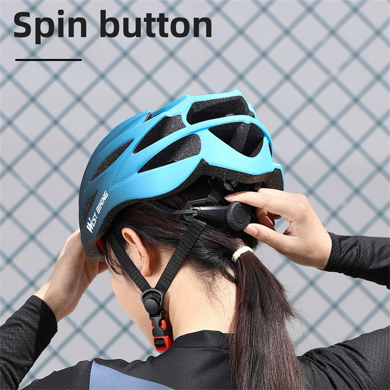 WEST BIKING-casco de ciclismo ultraligero moldeado integralmente para hombre y mujer, casco de carreras, gorra de seguridad para bicicleta de montaña y carretera, accesorios