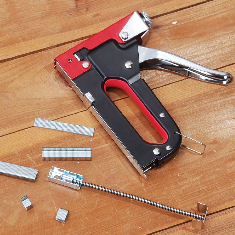 3 wege Manuelle Heavy Duty Hefter Tacker Nagler Tacker Mit Heftklammern Nägel Set Für Polster Holz Framing Tür Möbel