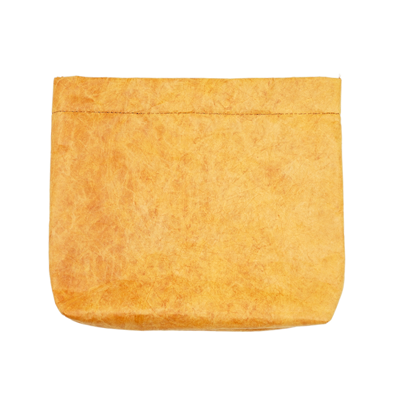 11 inch Cosmetic Storage Bag Paper Waterproof Travel Storage Case Ultra Thin Women's Portable Small Toiletry Kit Washbag: Orange