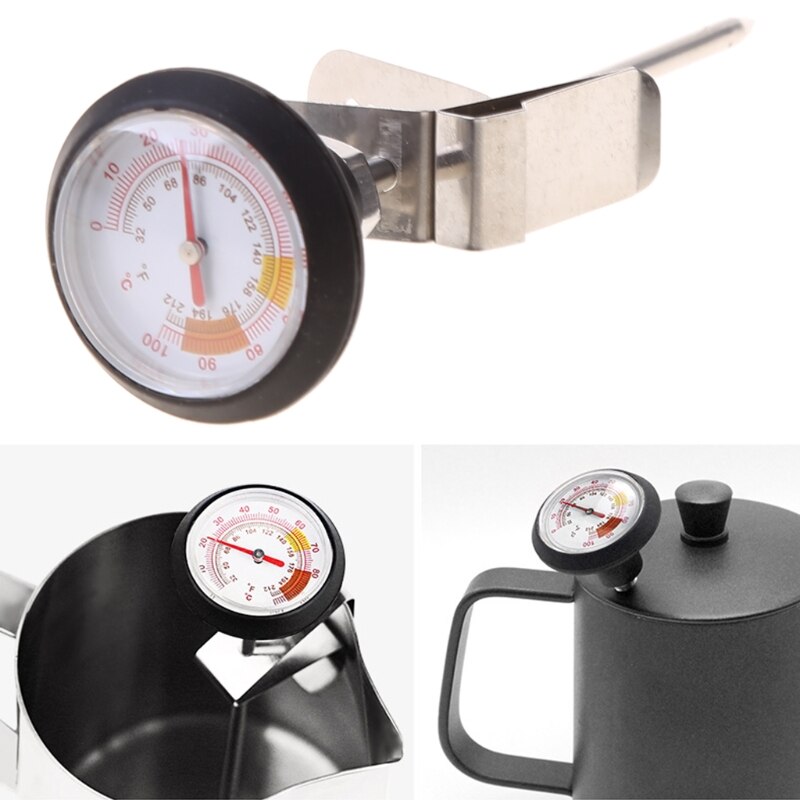 Roestvrijstalen Keuken Thermometer Koffie Melkschuim Thermometer Met Vaste Clip