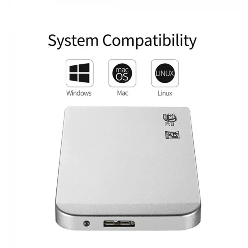 Lenovo Hochgeschwindigkeits-128TB-SSD-USB-3.0-Gehäbenutzen Handy, Mobiltelefon Festplattengehäbenutzen für SSD Externe Speicher-HDD-Kasten Mit USB3.0-Kabel ABS