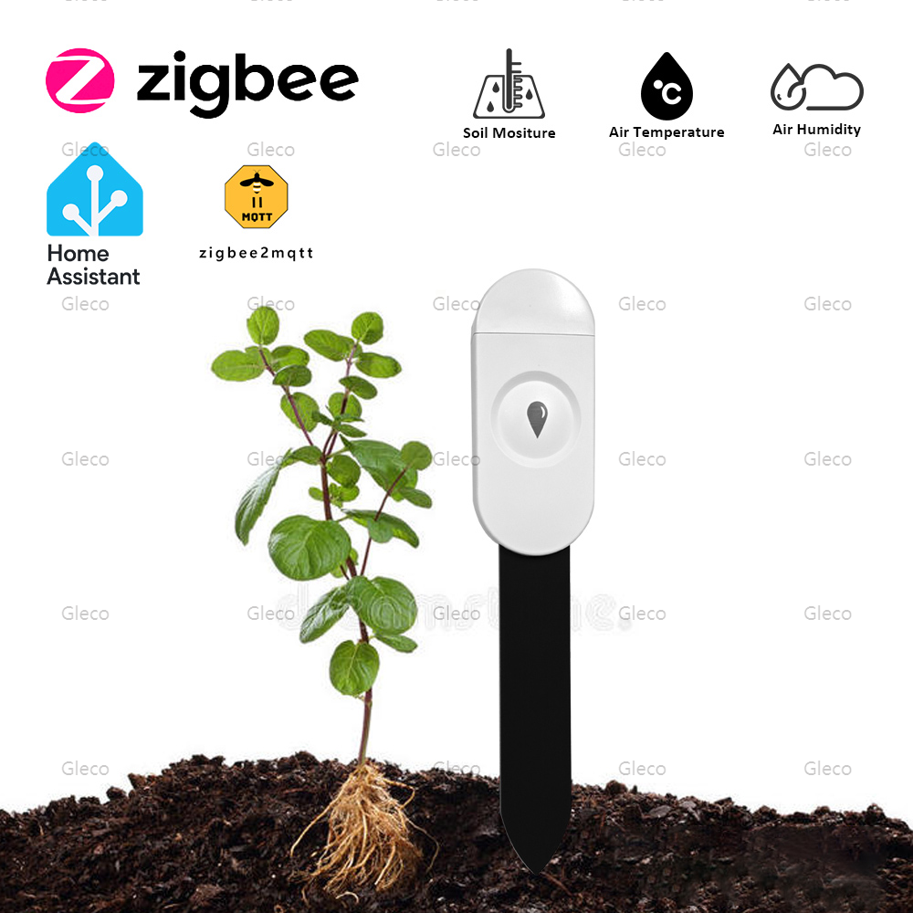 Zigbee jordfugtighedssensor tester termometer hygrometer have automatisk vandingsdetektor fugtighedsmåler til vandtimer