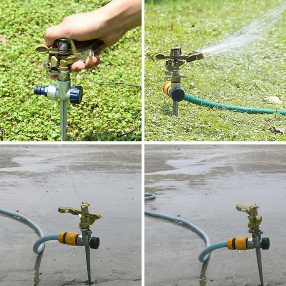4/3/2/1pcs/lot Garden Sprinkler 360 Degree Adjustable Lawn Grass Rotatable Sprayer Irrigation Garden Watering System