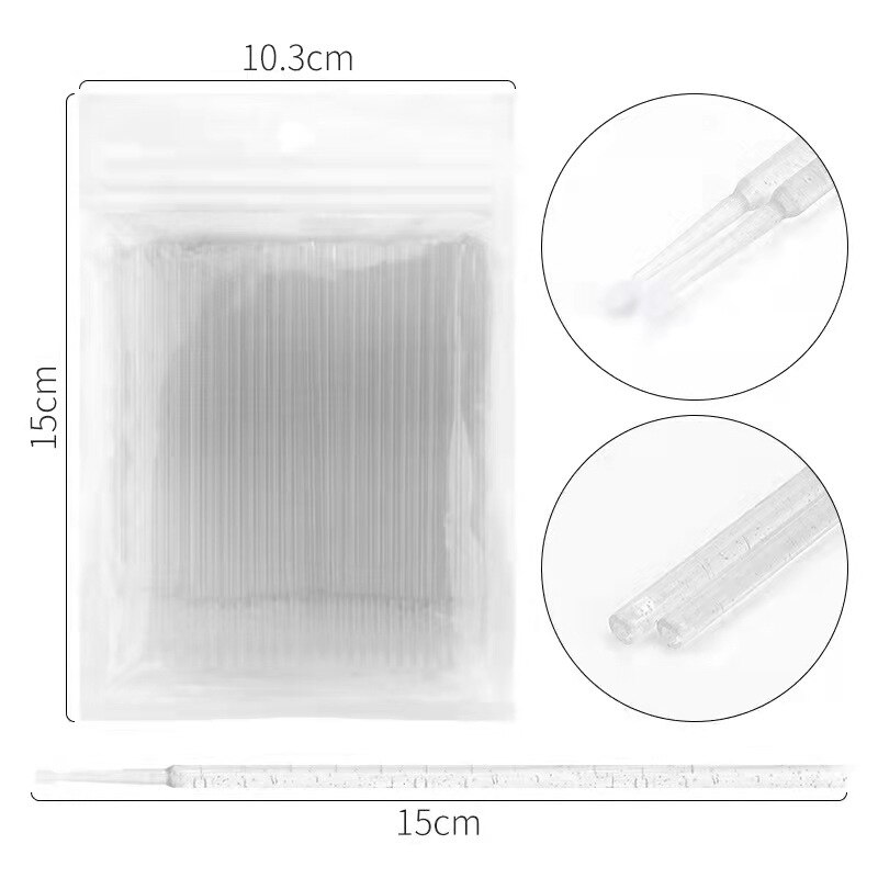 Nuovo 100/5 pz/borsa monouso MicroBrush ciglia estensione ciglia individuali rimozione tampone Micro spazzola per strumenti di estensione ciglia: 100PCS-WH