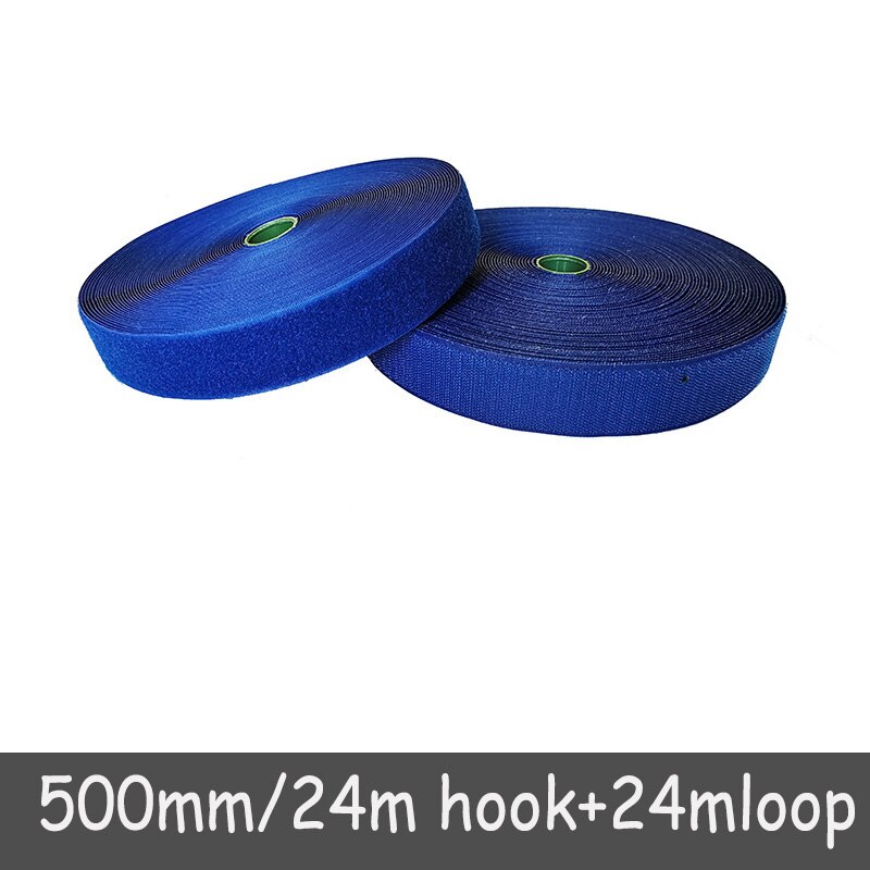 50mm Width velcros no adhesive fastener stick clothing tape sewing magic hook loop sticker strip velcroing strap stick 24 meters: Color 11
