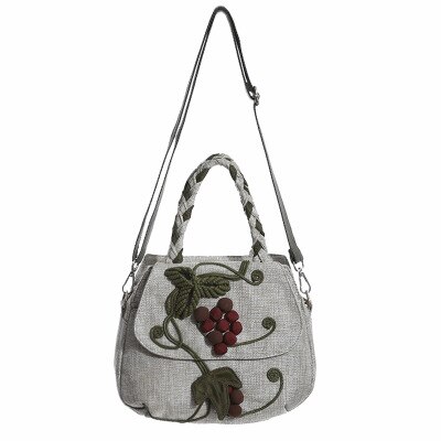 String Appliques Small Shopping bagNice National appliquesc Women Cute Shoulder&amp;Handbags Multi-use Bohemian Carrier