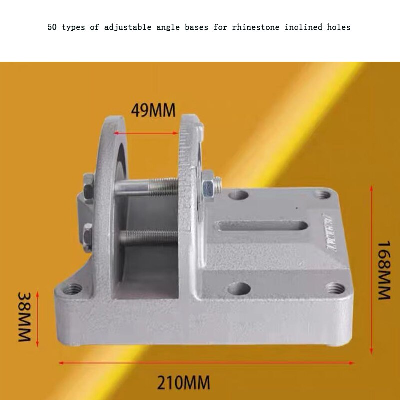 Adjustable angle base of rhinestone inclined hole: 49mm