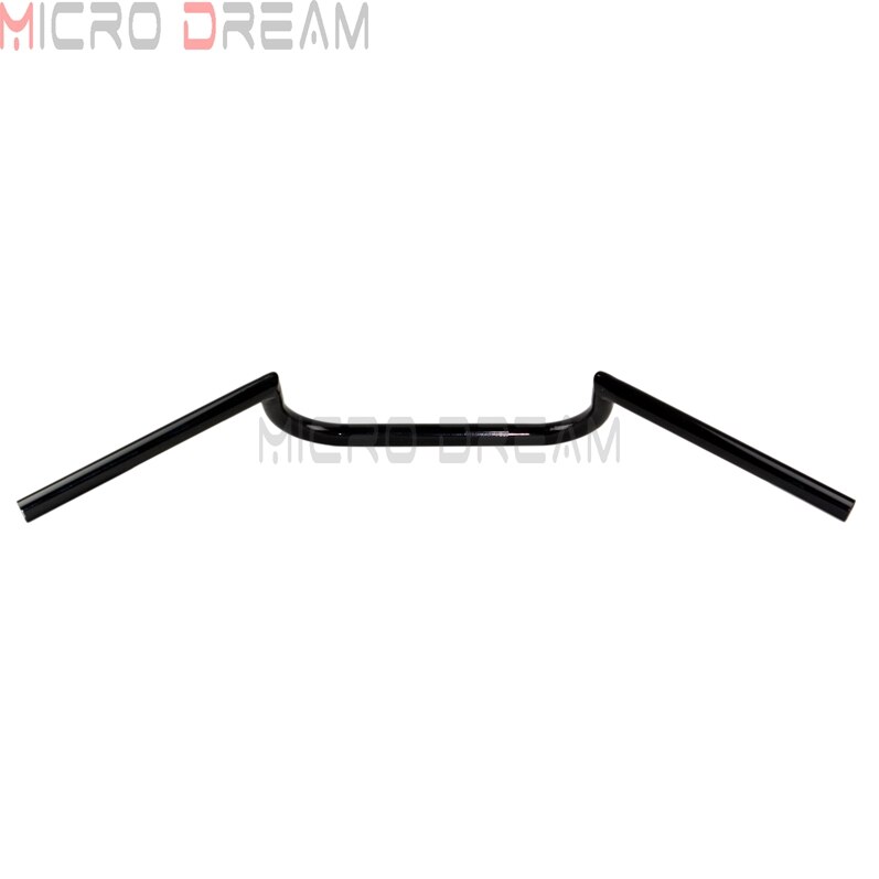 Manillar negro de motocicleta de 1 ''/25mm para Clubman Cafe Racer, manillar de 4" para Harley Dyna Softail Touring Bobber Chopper