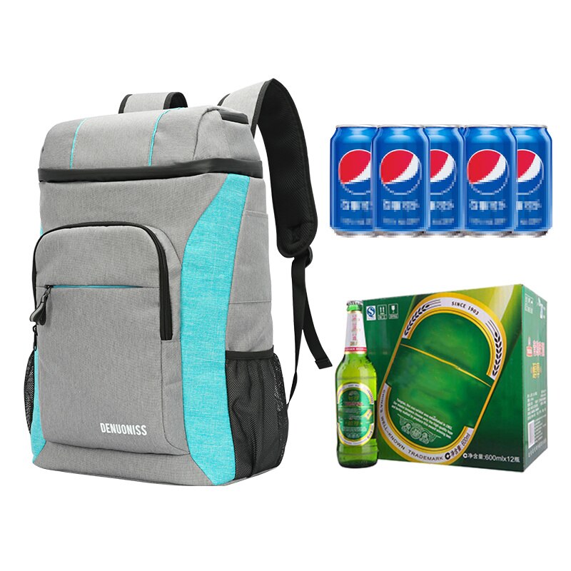 Portable Big Cooler Bag Thermo Lunch Picnic Box Insulated Cool Backpack Drink Beer Ice Pack Food Fresh Carrier Thermal Bags