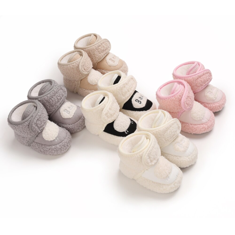 Baby Jongens Meisjes Slippers Leuke Schapen Patroon Cartoon Baby Laarzen Zachte Katoen Peuter Eerste Walker Crib Schoenen Grijpers 0-18M