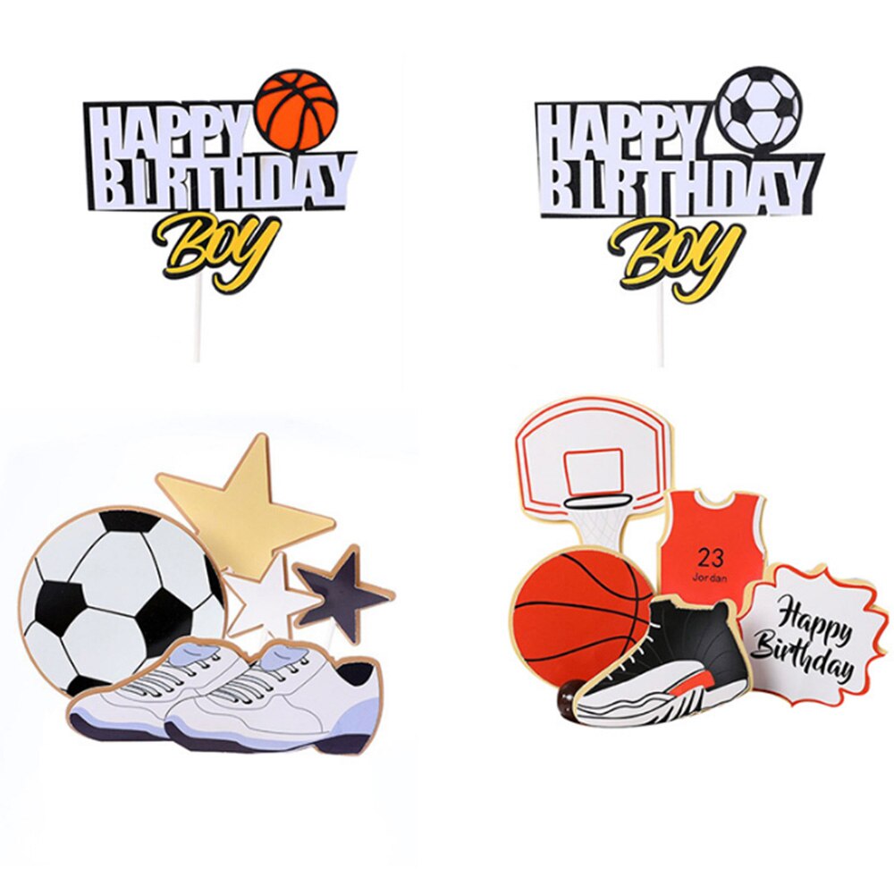 1 pc sport chłopiec cylinder na tort urodzinowy koszykówka z motywem piłki nożnej sport Cupcake cylinder dzieci urodziny na przyjęcie robić tortu dekoracje
