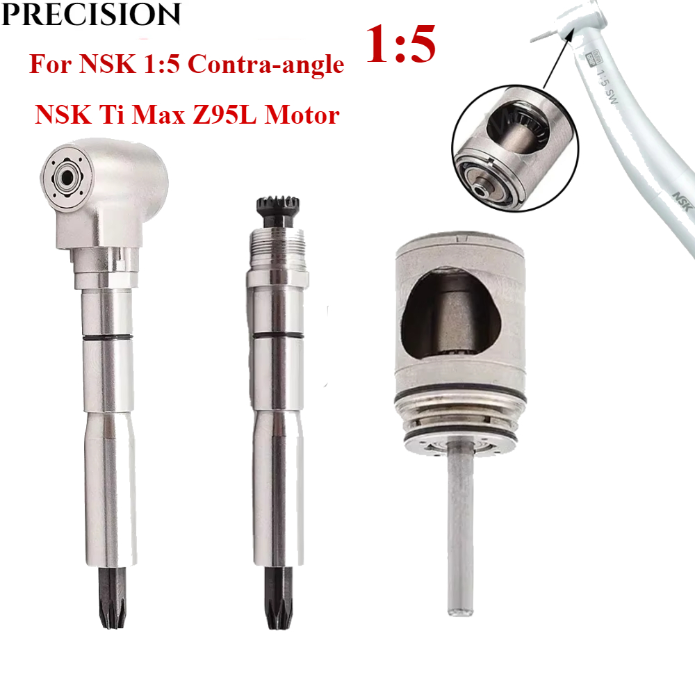 Cartucho/Rotor compatible con pieza de mano curvada Dental X95, pieza de mano Dental de baja velocidad para E-TYPE NSK 1:5, Motor Ti Max Z95L