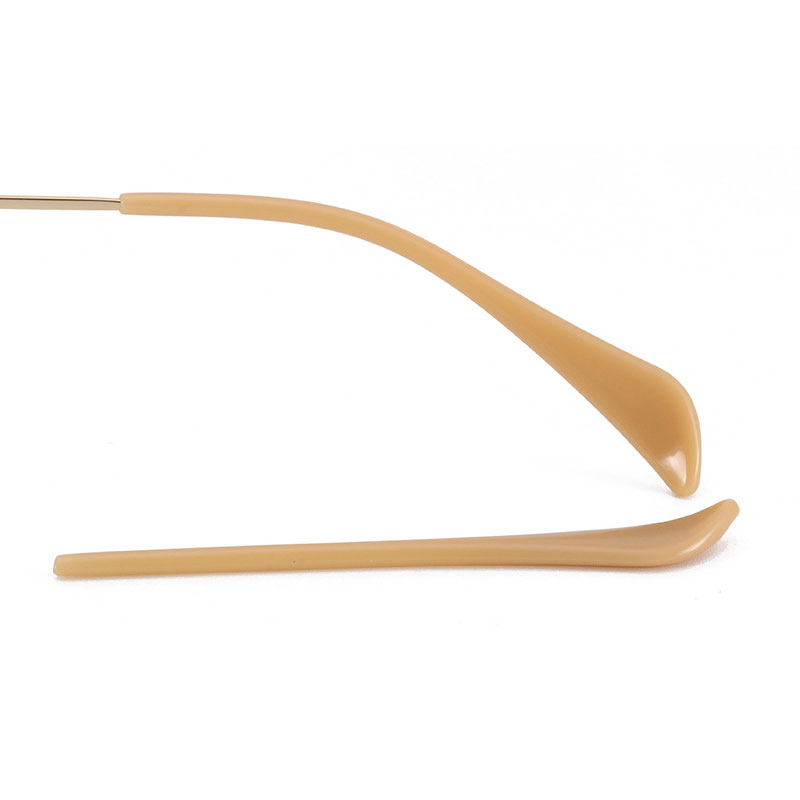 Lunettes de soleil antidérapantes en Silicone, 1 paire, couvre-jambes, support de crochet d&#39;oreille antidérapant, protège-oreilles: Beige