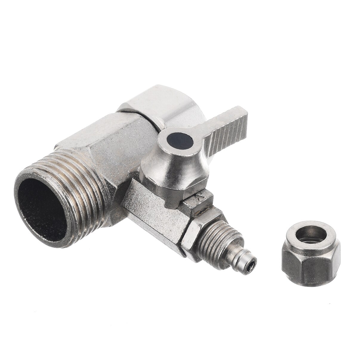 RO Feed Water Tee Adapter Valve 1/2'' to 1/4'' Tee Valve Connector With Shut-off Ball Tap Connector Useful Plumbing Tool