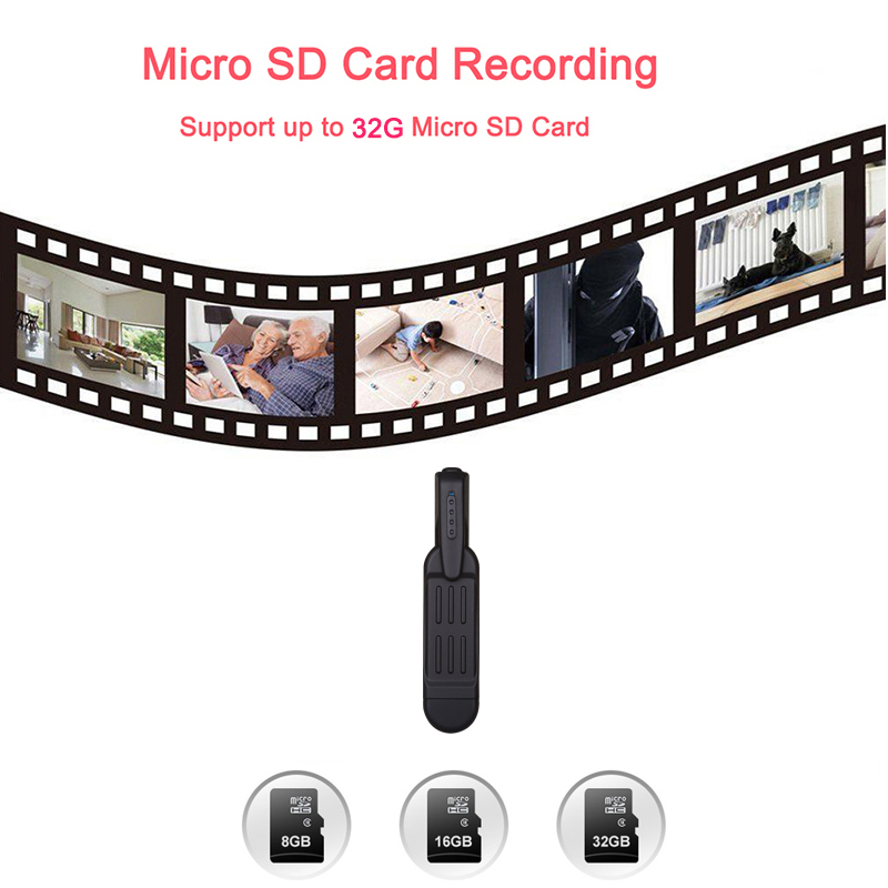 T189 Mini caméra Full HD 1080P caméra secrète portable petit stylo caméra Mini DVR numérique Mini DV caméra Espia Support 32GB carte