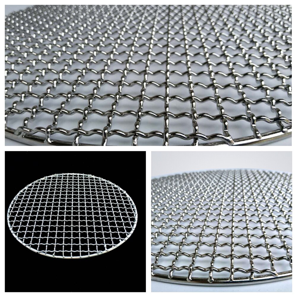 304 Stainless Steel round BBQ Grill Mesh Home Roast Nets Bacon Grill Tool Iron Nets barbecue accessories non-stick BBQ Mat Grid