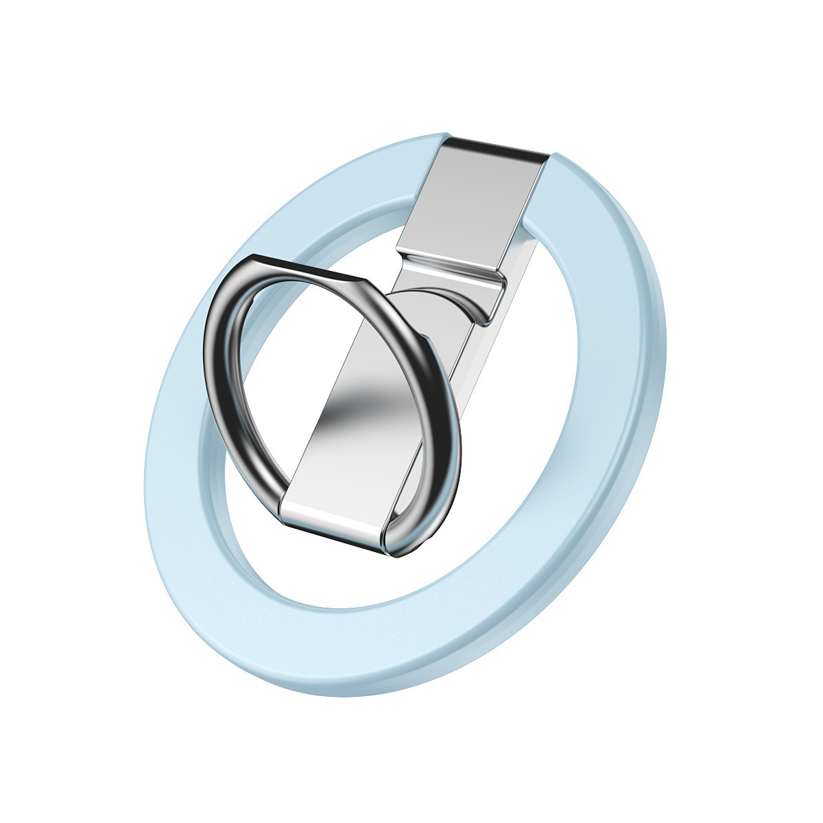 Magsafe metalowy 3-sekcyjny prosty środkowy wspornik z okrągłym magnetycznym pierścieniem ssącym 360 ° obrotowe ładowanie uniwersalne składane: Sapphire