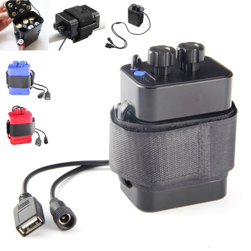 6 section 18650 battery box 18650 battery pack 5VUSB/8.4VDC dual interface 18650 waterproof battery box