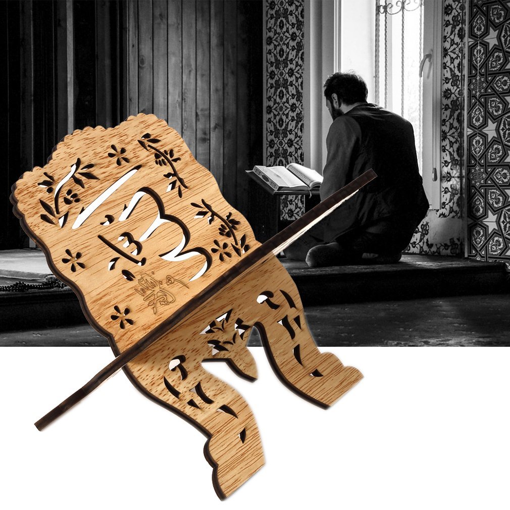 Chaude en bois Eid al-fitr islamique livre étagère Bible cadre Kuran coran coran saint livre support de support Rehal islamique décoration de la maison