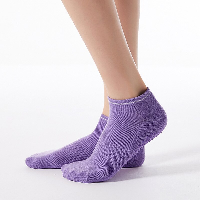 Yoga socks women round head fur socks pure cotton silicone non-slip yoga exercise fitness socks. sport socks