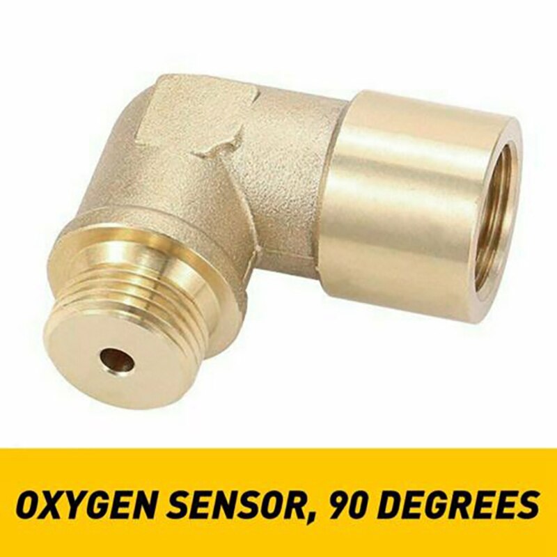 2PCS 90 Degree Angled Bung Extension M18 X1.5 O2 Oxygen Sensor Extender Spacer
