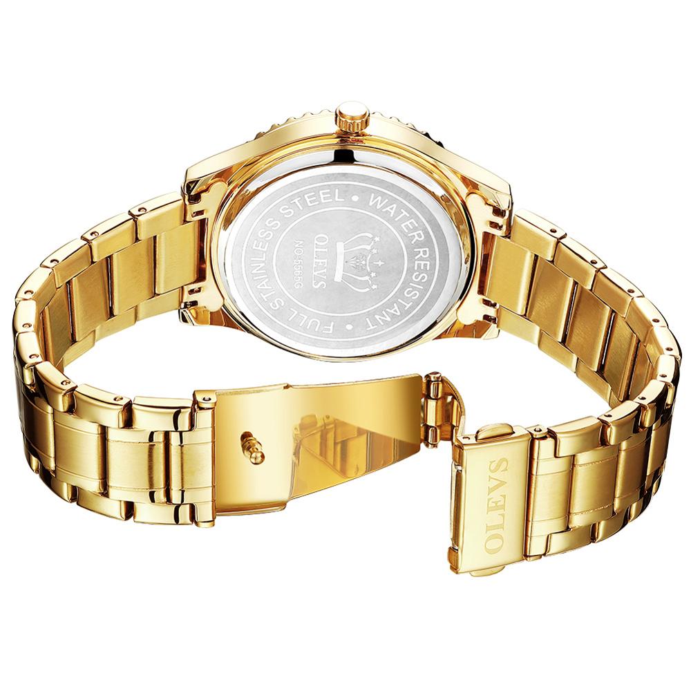 Montre de luxe pour hommes, de luxe, en or, 18k