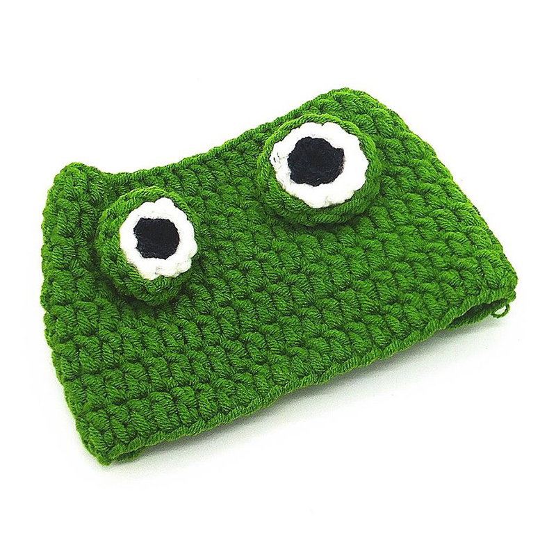 Chapeau tricoté à la main pour animaux de compagnie, chapeau pour chien, chat, grenouille, joli , accessoires pour petits animaux de compagnie: M