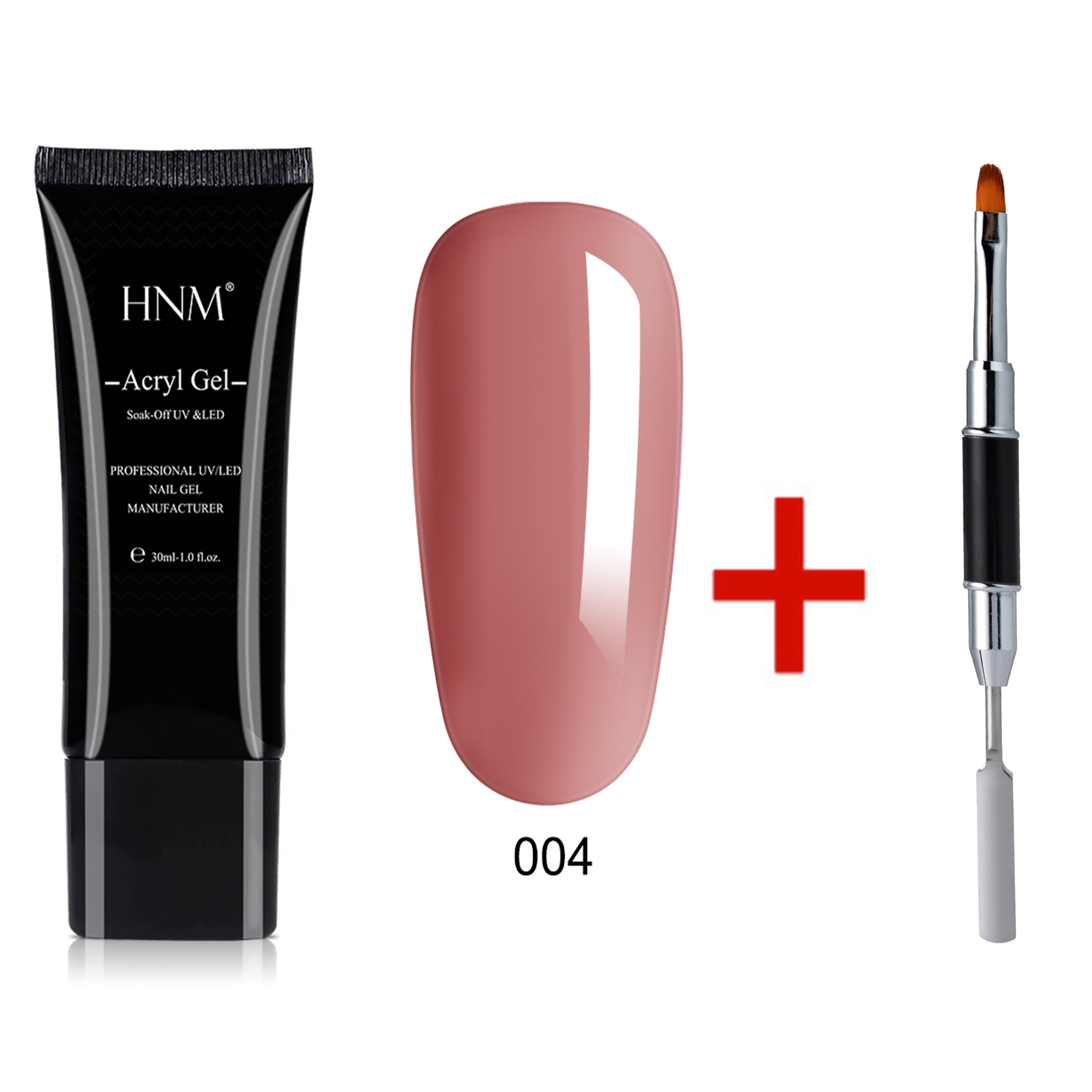 HNM 30ML UV Poly Gel Baumeister Nagel Acryl Gel Verlängerung Acryl Poligel Acrylgel Nagel Formen Aufkleber Stift Pinsel Für näGel Polieren Kunst: 4 und Kuli