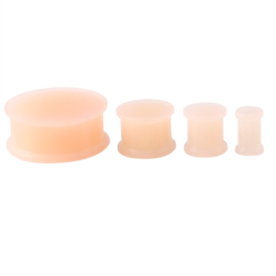 2 STUKS Skin Siliconen Oordopjes Tunnels Piercings Flexibele Oorbel Meters Oor Brancards Siliconen Tunnels Expanders Body Sieraden
