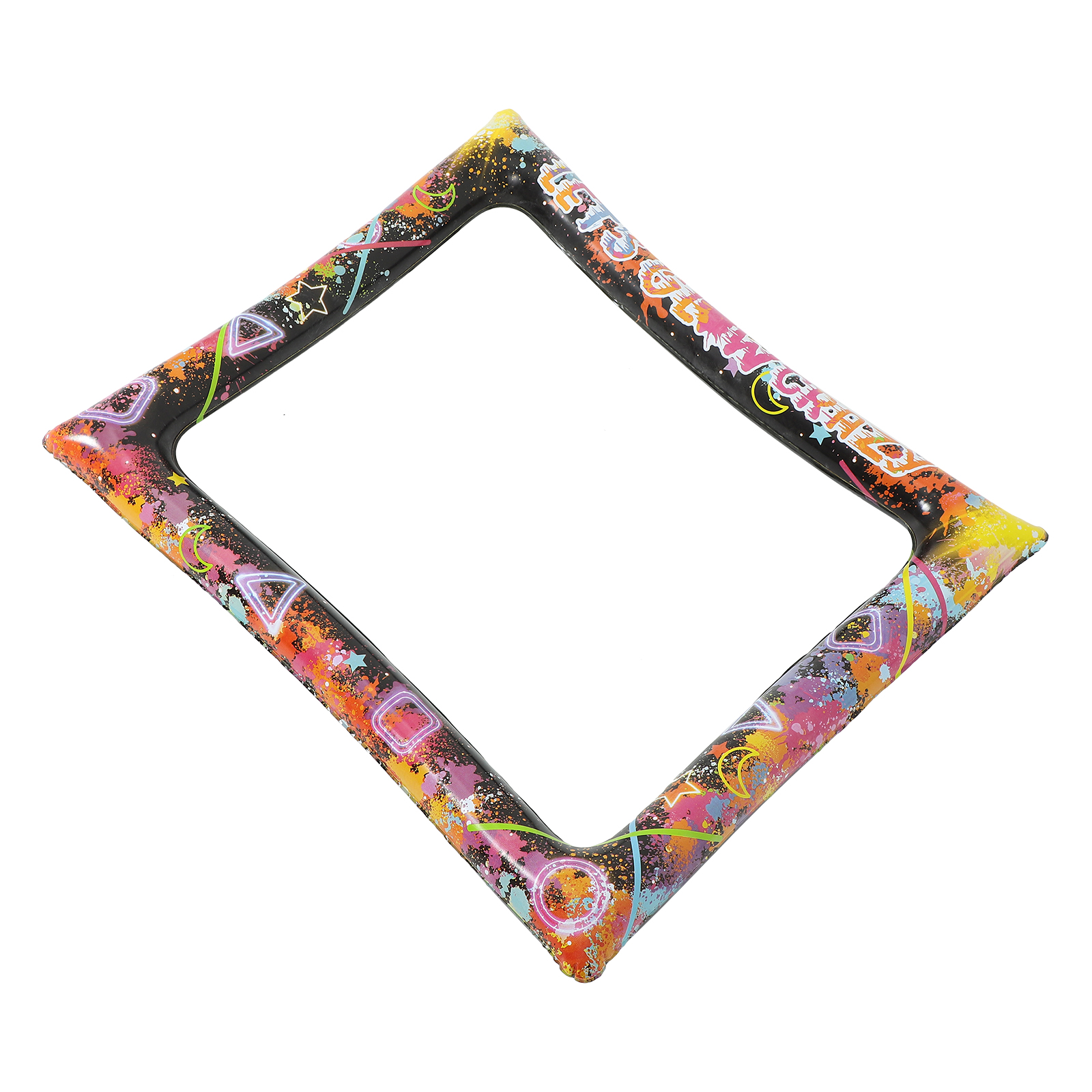 Moldura inflável para fotos, brilho noturno brilhante, aniversário, chá de panela, adereços, suprimentos para festa divertida, moldura de selfie neon, festivo