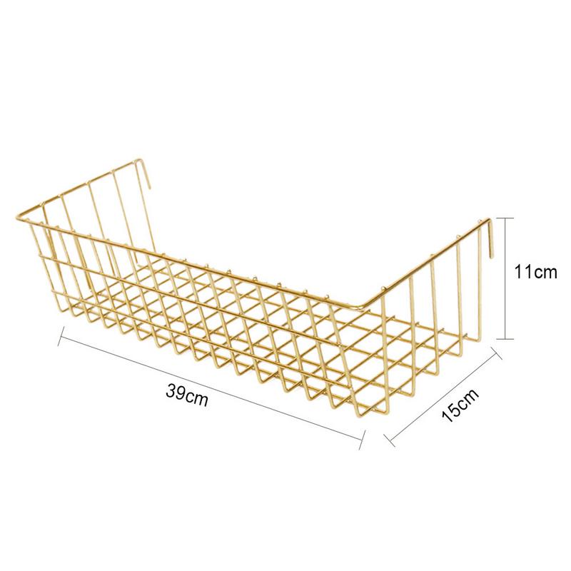 Wanddecoratie Ijzeren Frame Opknoping Rack Muur Display Diversen Opslag Badkamer Planken Multifunctionele Mesh Draad Metalen Wandplank: A