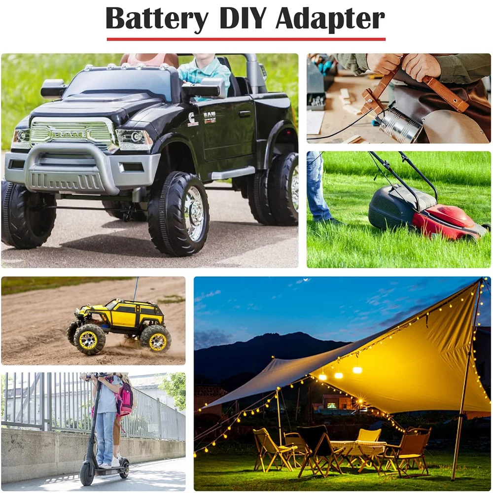Batterie-Adapter-Konverter für Makita Dewalt Milwaukee 14,4 V 18 V 20 V Li-Ion-Akku, DIY-Elektrowerkzeug-Akku-Konverter (keine Batterie)
