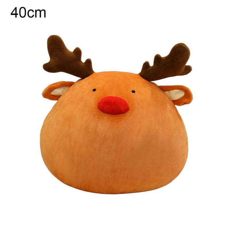 Oreiller doux et épais en peluche pour animaux, fournitures de jouets en forme d&#39;élan pour noël: 40cm Elk